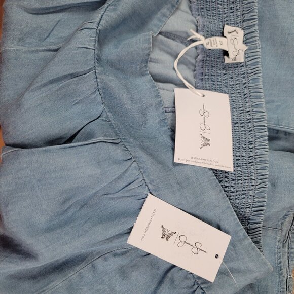 Jessica Simpson Women's 2X Plus High Waisted Pleated Skort/Shorts/Skirt New with - Picture 8 of 10